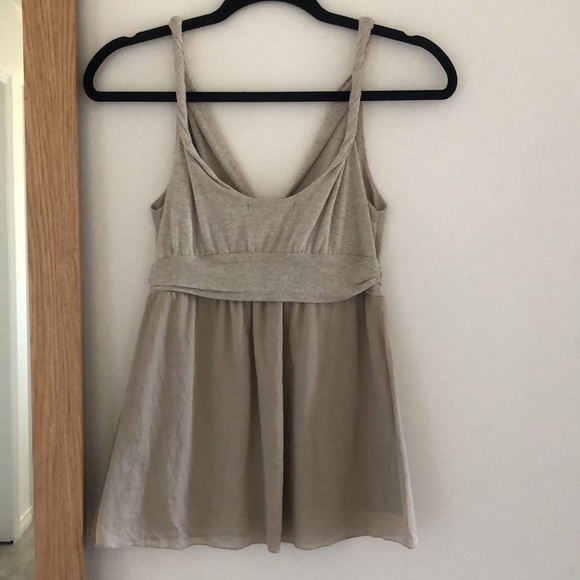 Metallic threaded babydoll top with silk overlay by Velvet - Picture 9 of 12